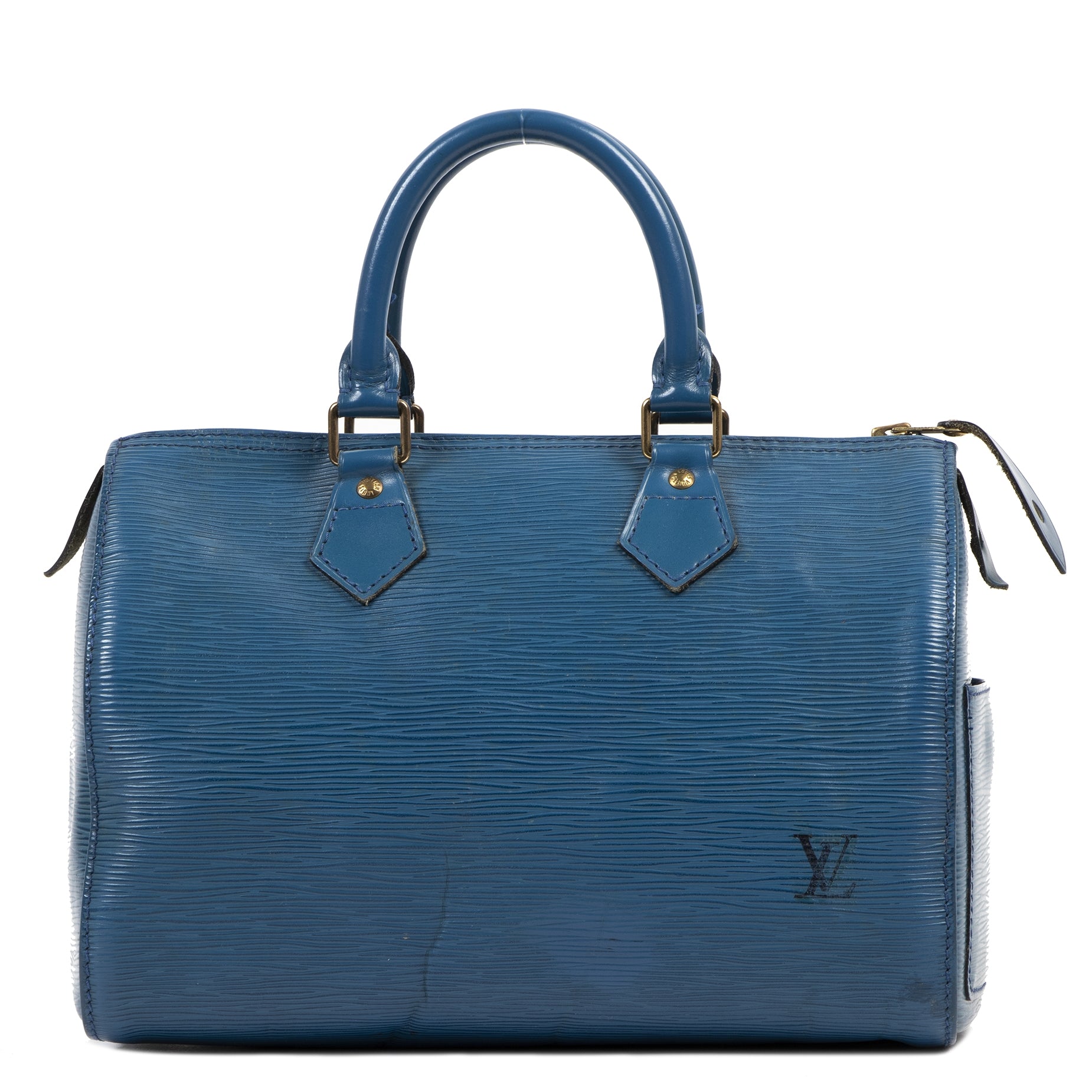 Louis Vuitton Blue Epi Speedy 25 Bag – Labellov