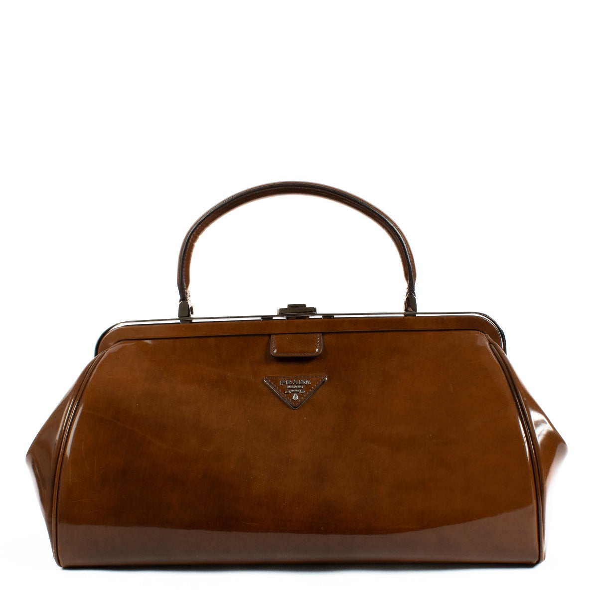 Prada Brown Top Handle Bag – Labellov