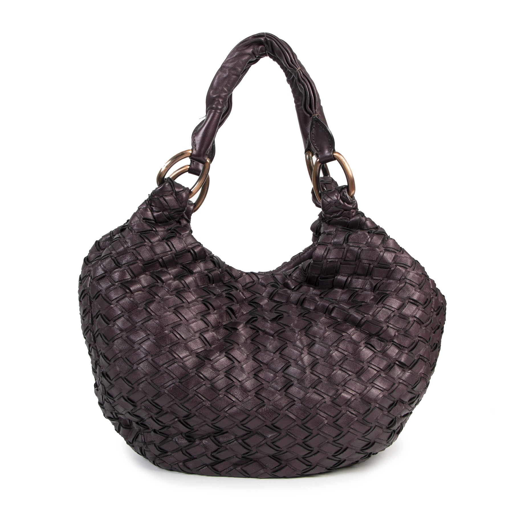 Miu Miu Purple Intreccio Woven Tote Bag – Labellov