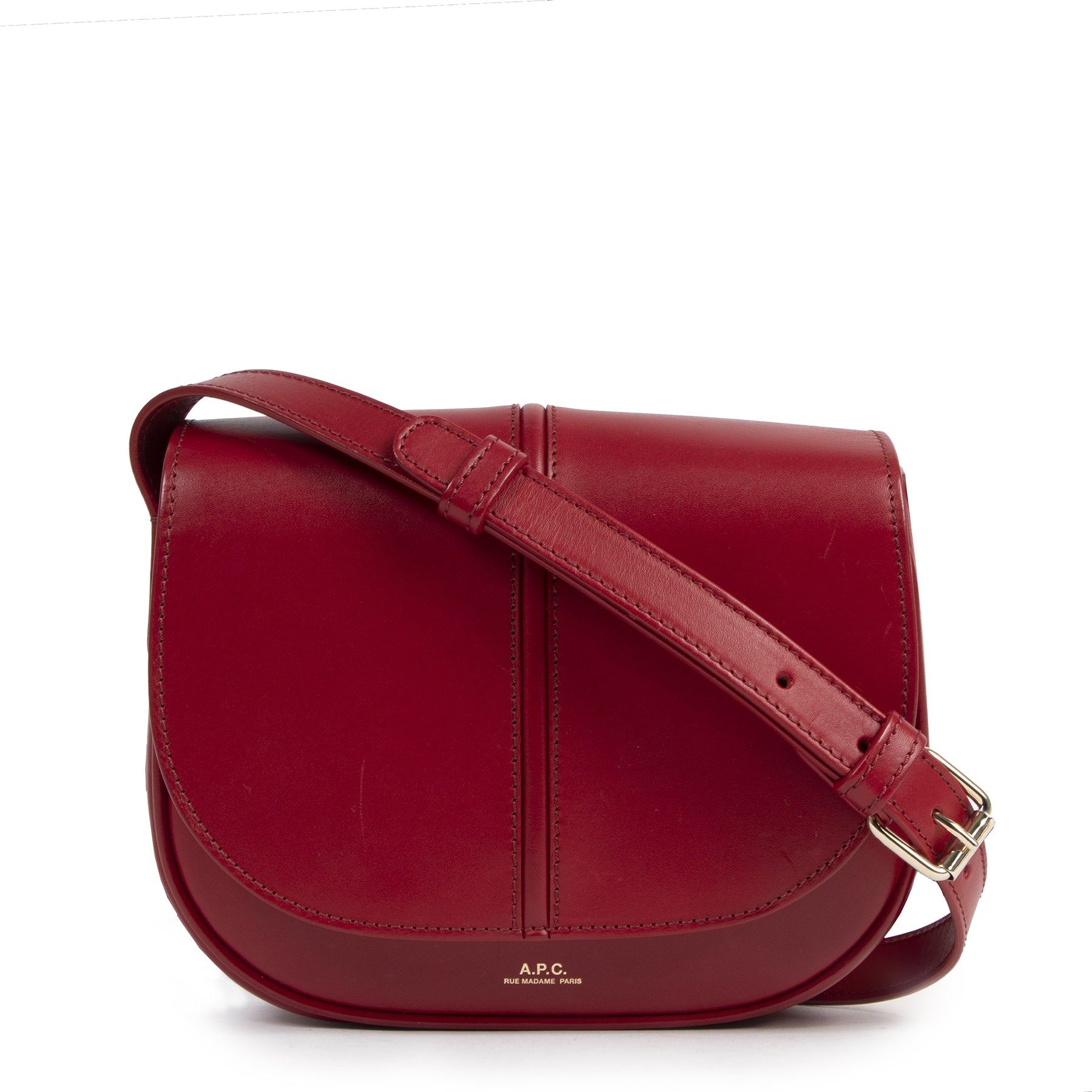 A.P.C. Betty Red Leather Crossbody Bag – Labellov