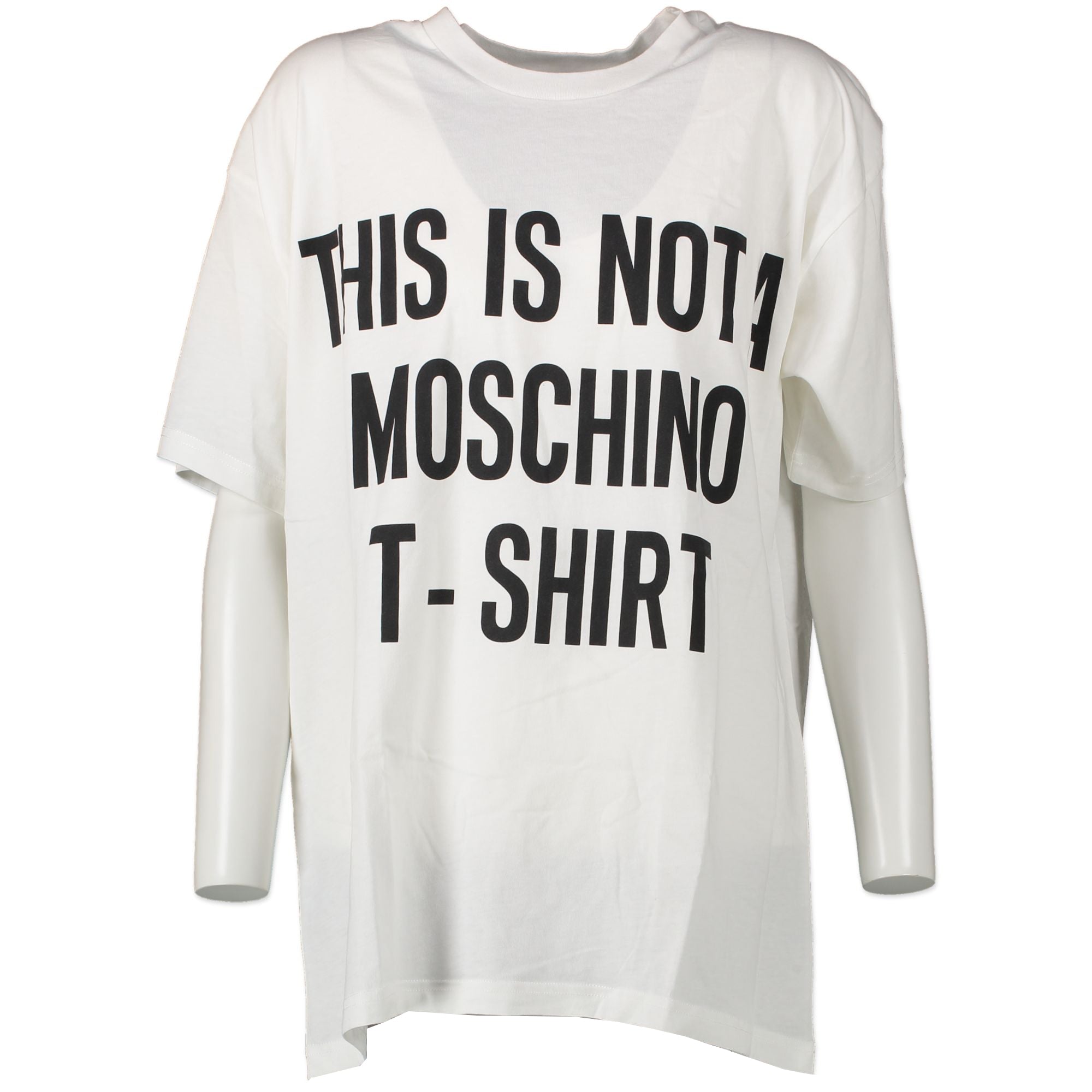 Moschino White 'This Is Not A Moschino T-Shirt' Shirt - Size M