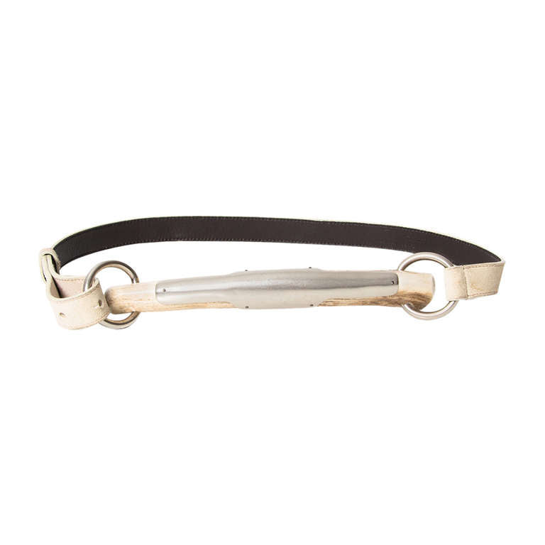 Vintage YSL Off-white Leather Mombassa Horn Belt – Labellov