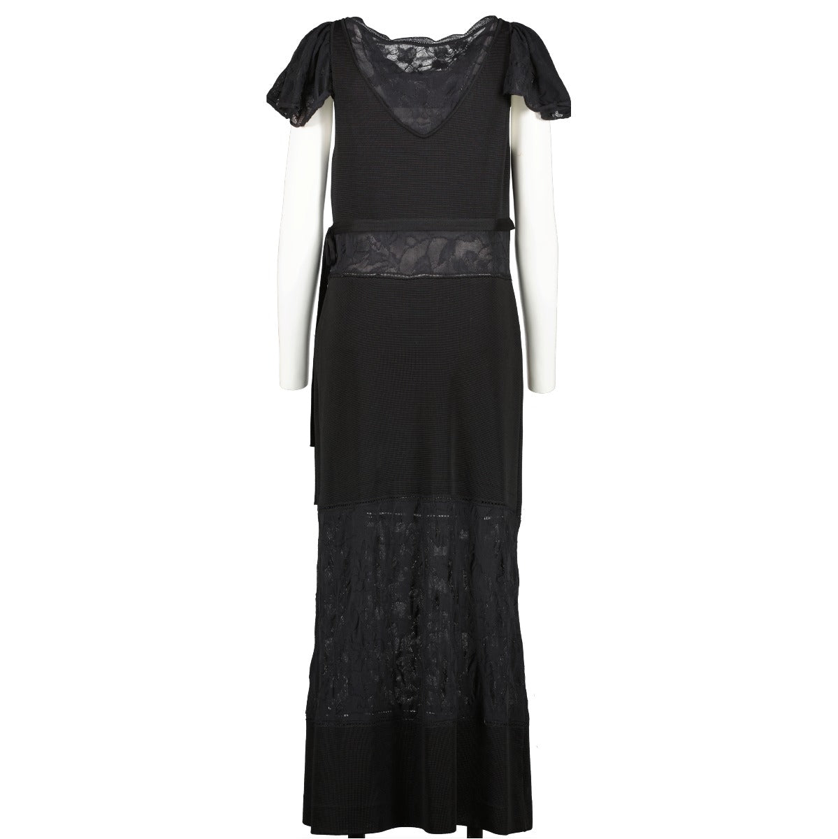 Chanel 11S Black Knit Maxi Dress – Labellov