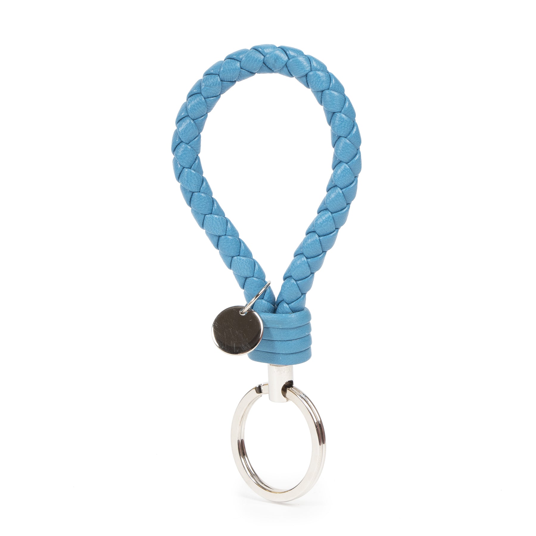 Bottega Veneta Blue Leather Key Ring – Labellov
