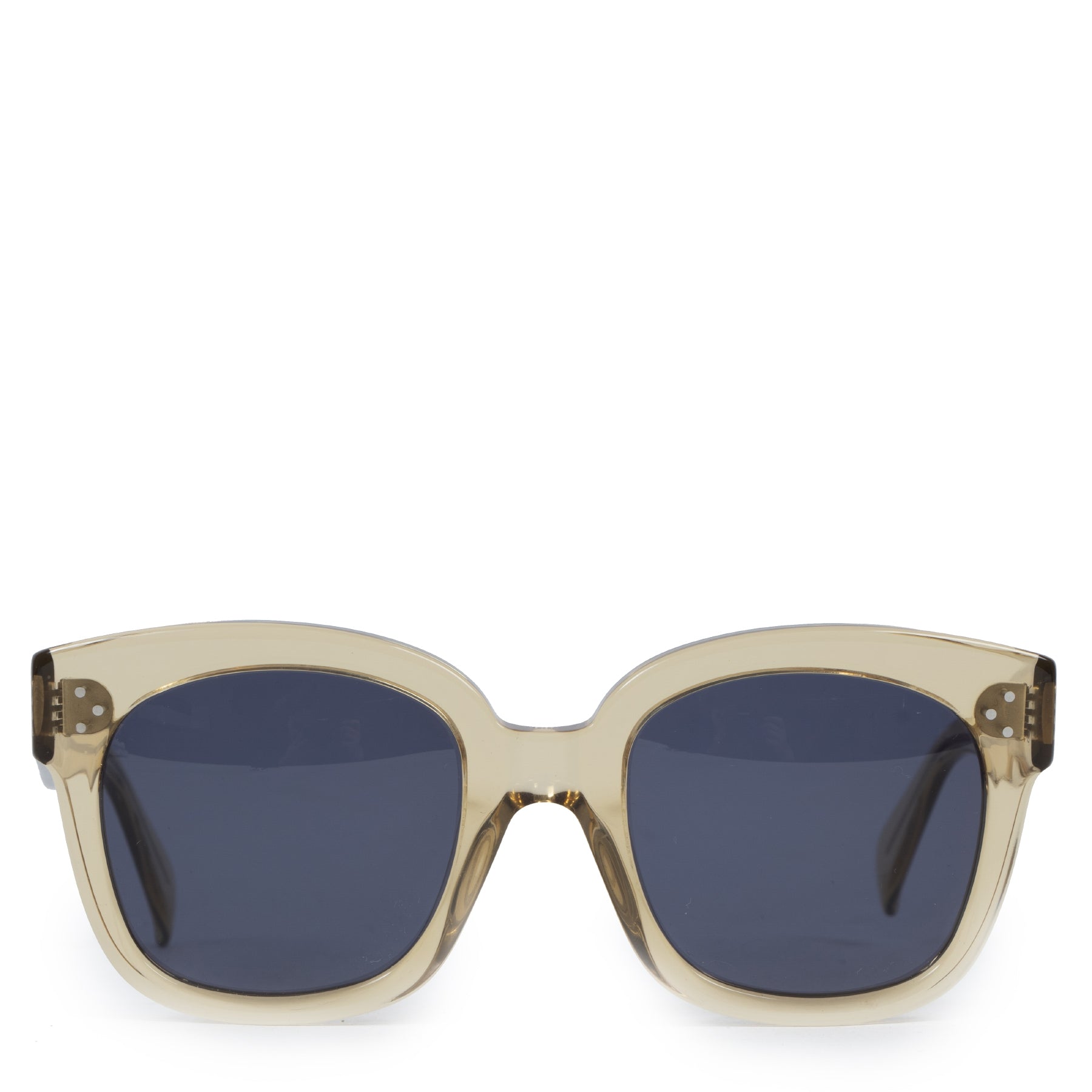 Céline New Audrey Sunglasses in Transparent Champagne Acetate