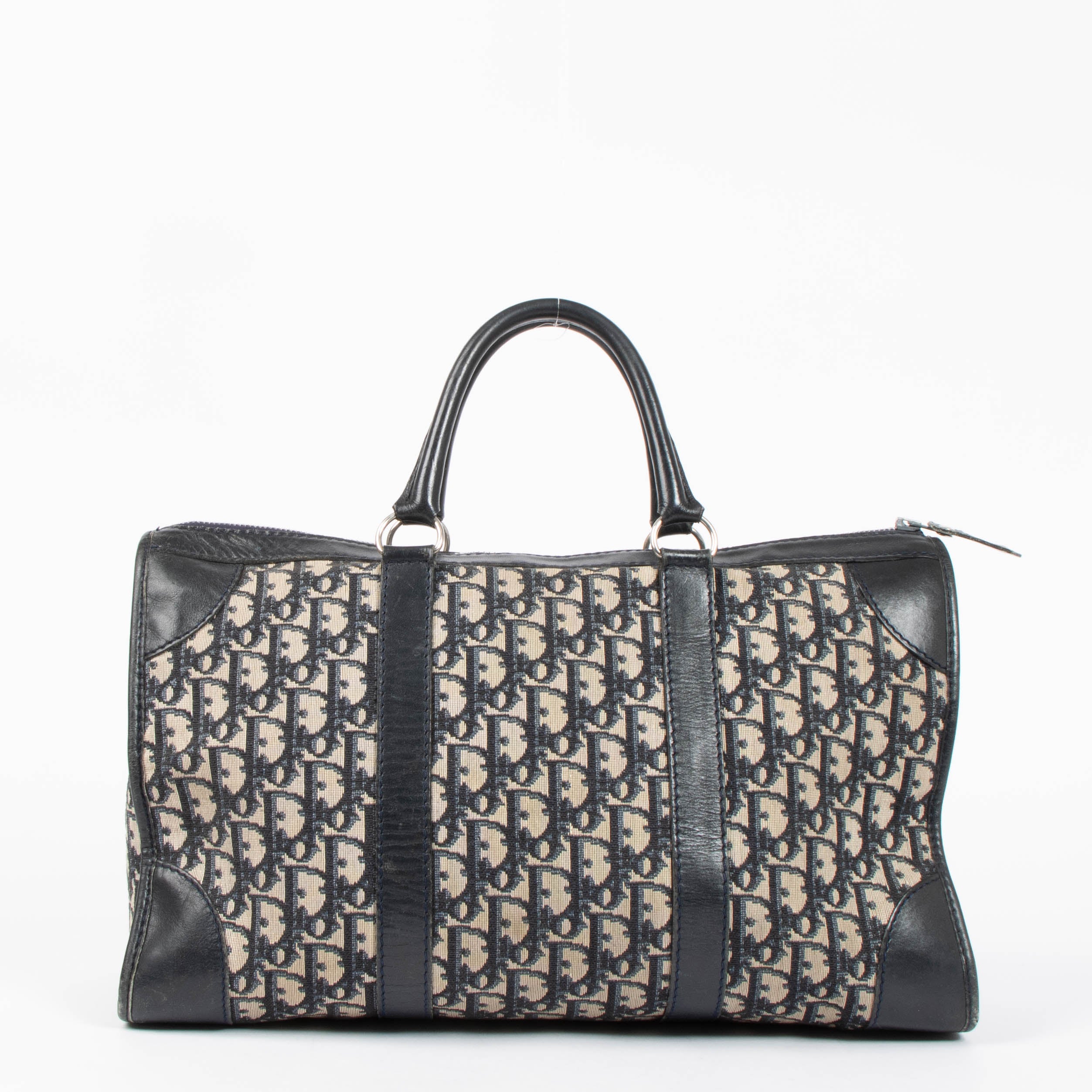 Christian Dior Blue Oblique Boston Tote Bag – Labellov