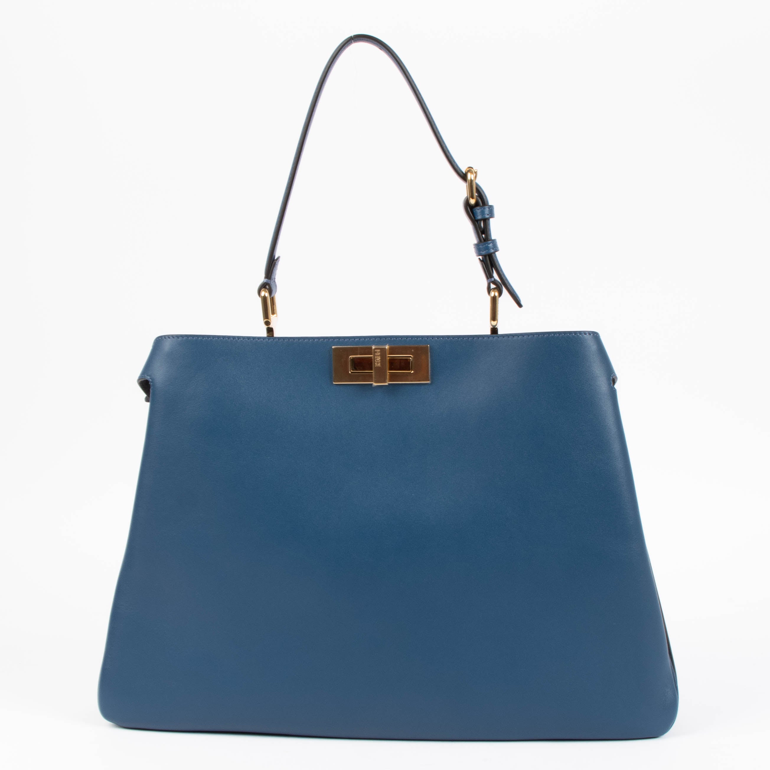Fendi Blue Large Peekaboo ISeeU Soft Bag – Labellov