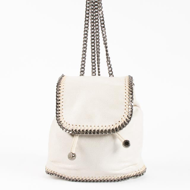 Stella McCartney White Falabella Mini Backpack – Labellov
