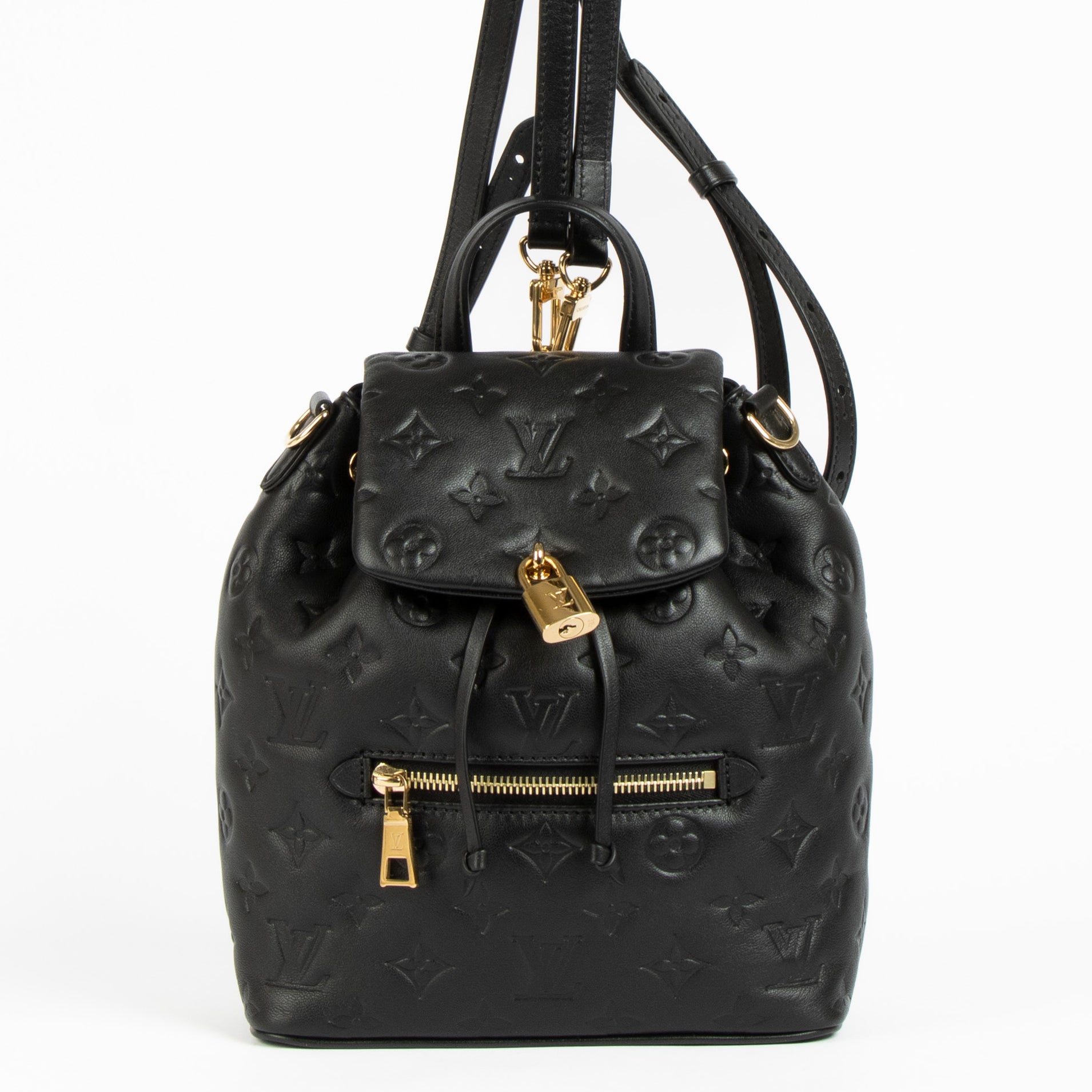 black louis vuitton backpack women& 39 Coussin PM Coussin PENN Affinity III 7000 around zip closure make rag Size:#1.5-0.2MM-28LB