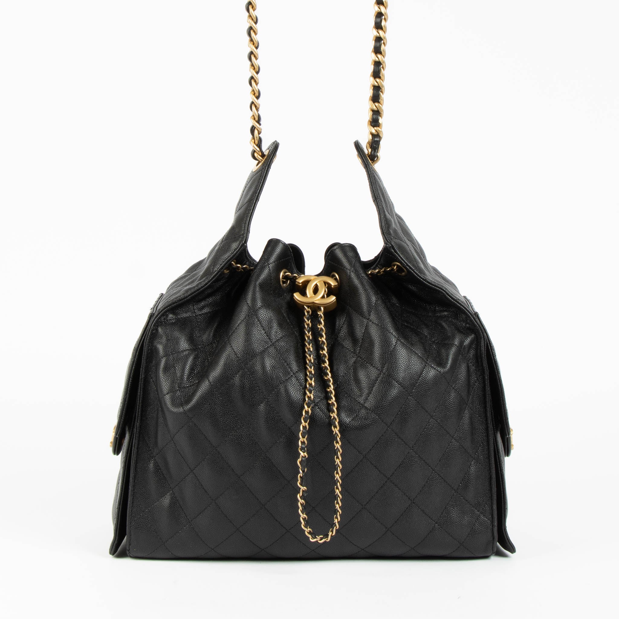 Chanel Black Chanel 25 Medium Bag – Labellov