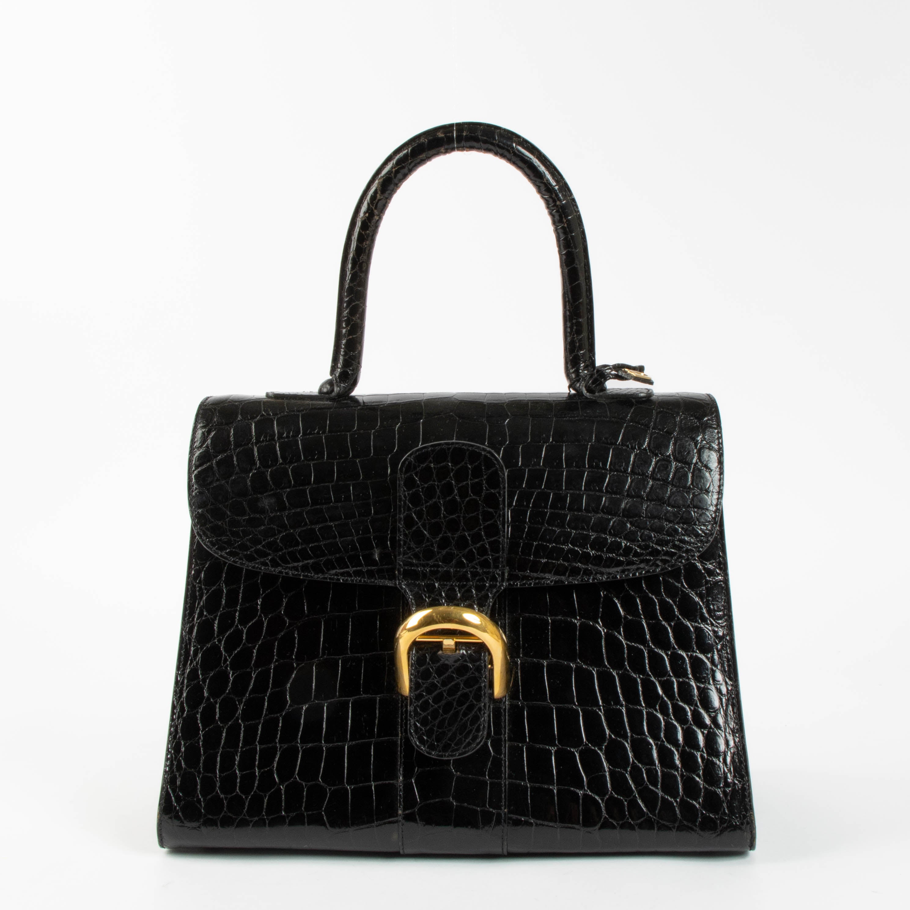 Delvaux Black Crocodile Vintage Brillant MM Bag – Labellov