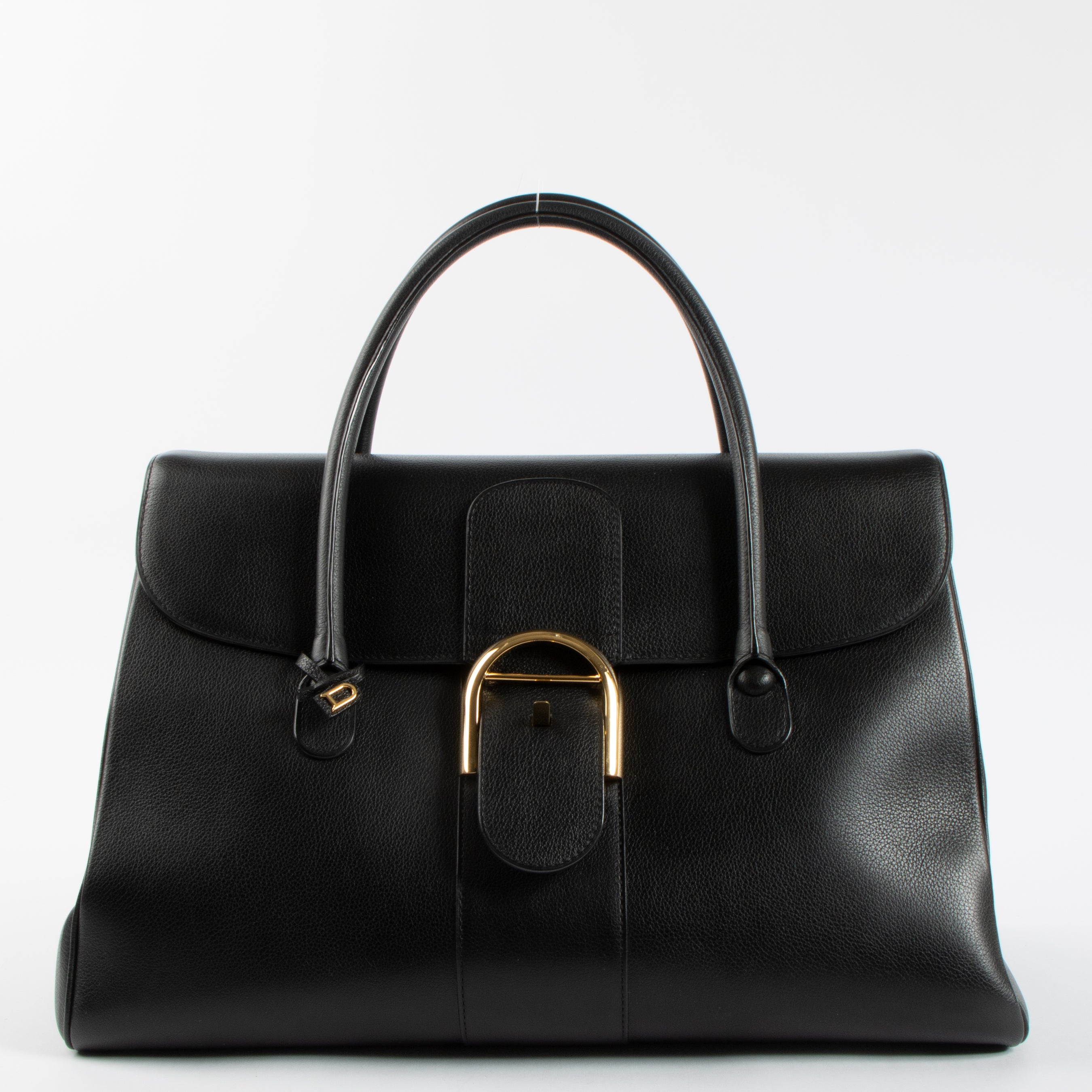 Delvaux Black Sellier Brillant GM Double Poignee Bag – Labellov