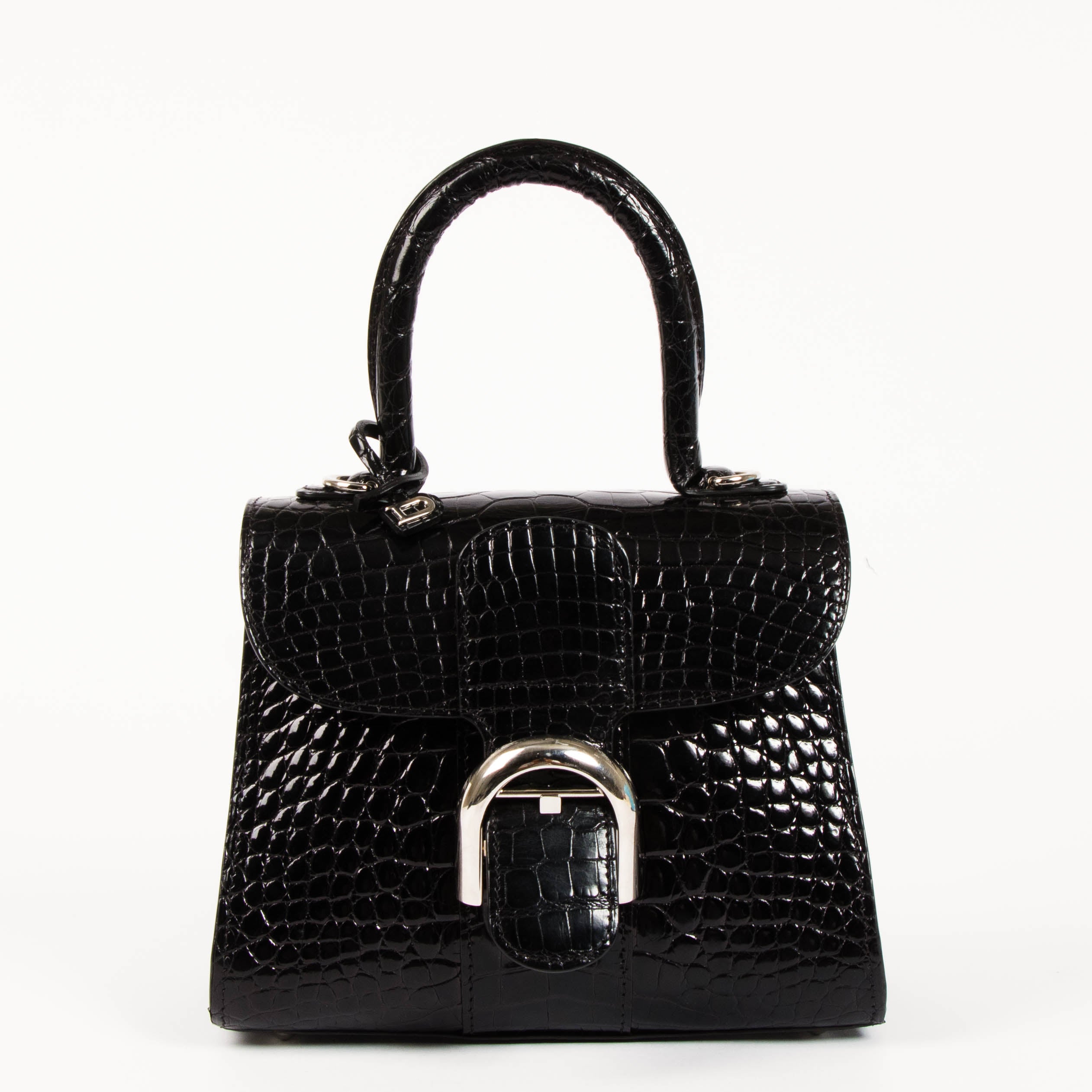 Delvaux Black Shiny Alligator Brillant Mini Bag – Labellov