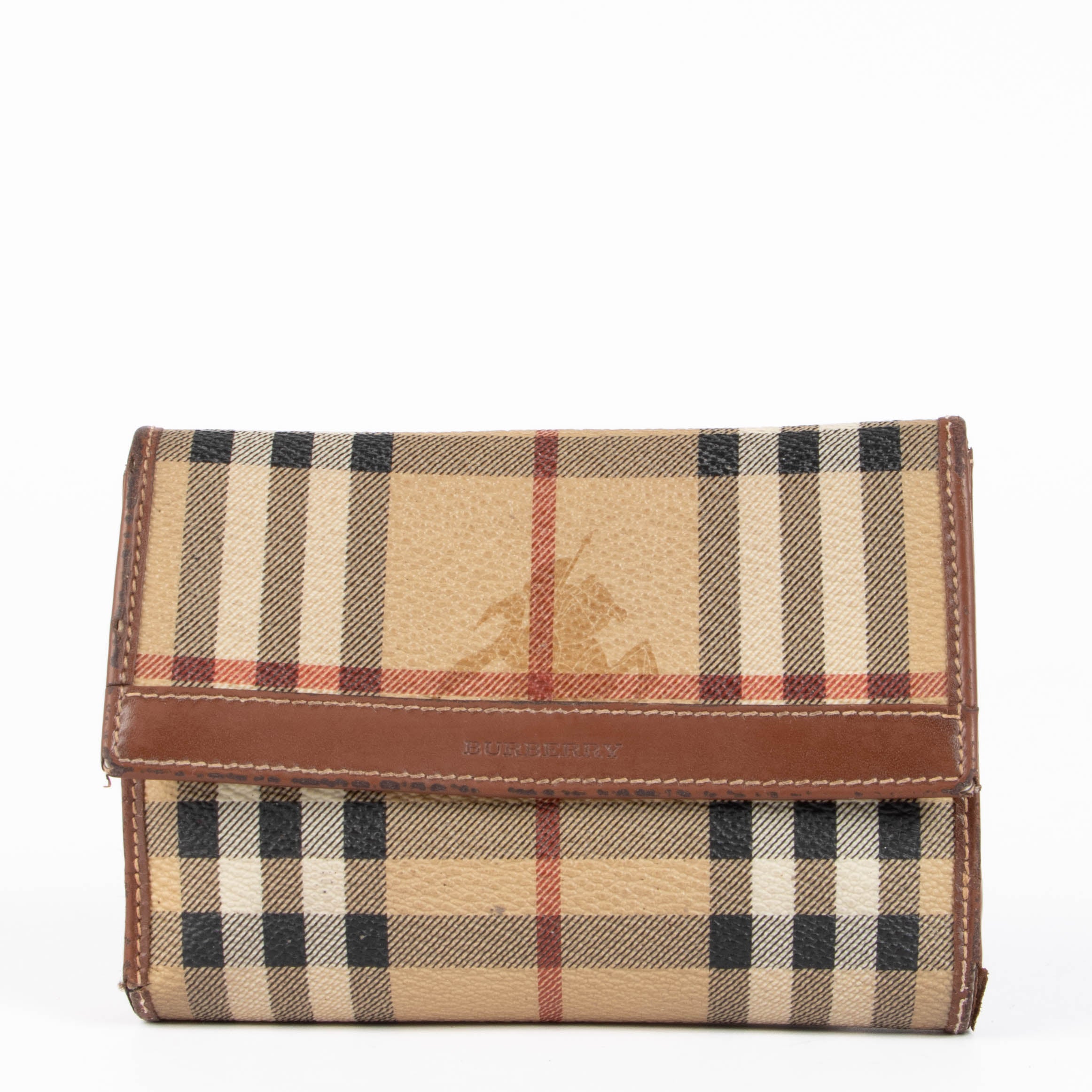 Burberry Haymarket Check Wallet – Labellov