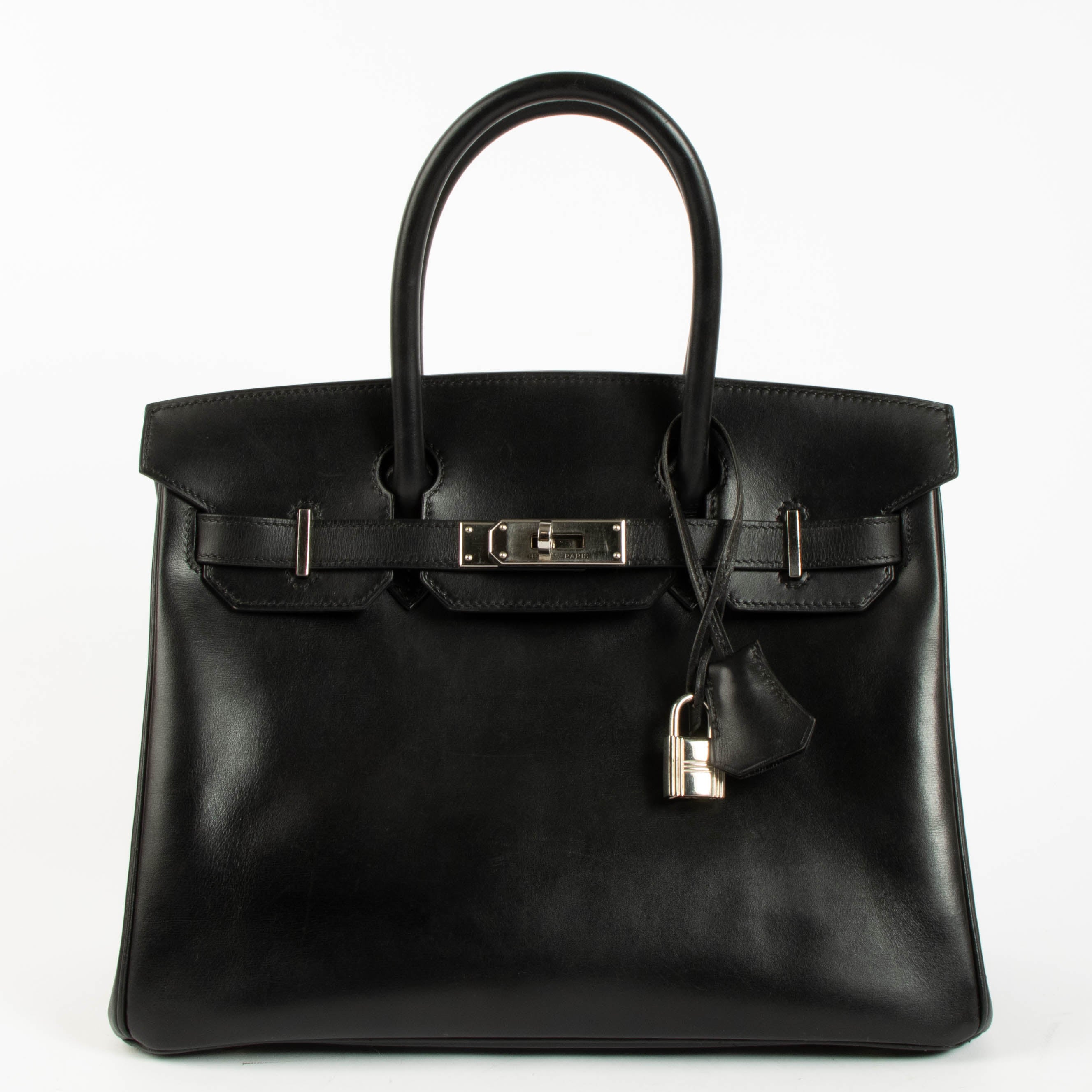 Hermès Birkin 30 Black Box PHW – Labellov