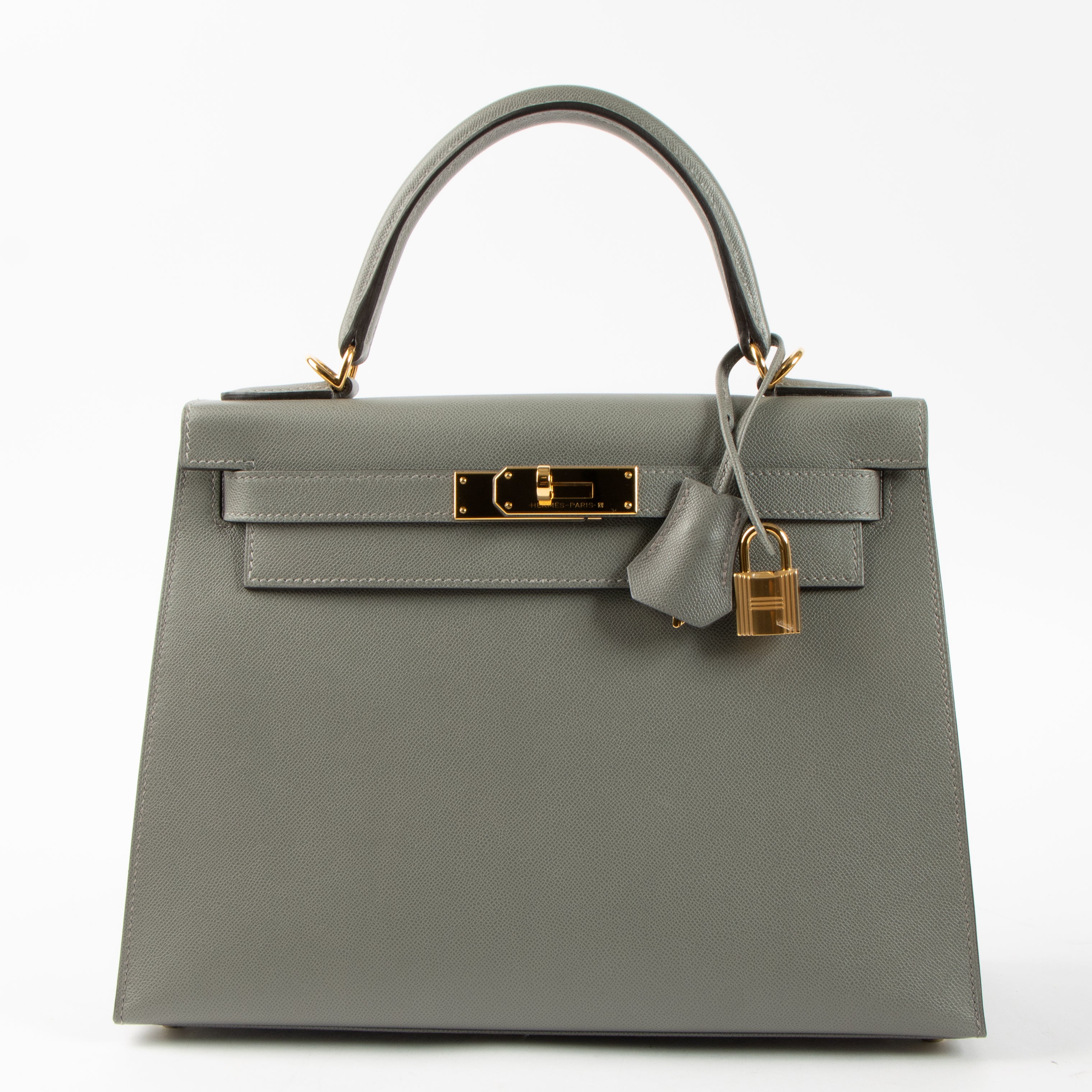 Hermes Kelly 28 Gris Meyer Madame GHW – Labellov