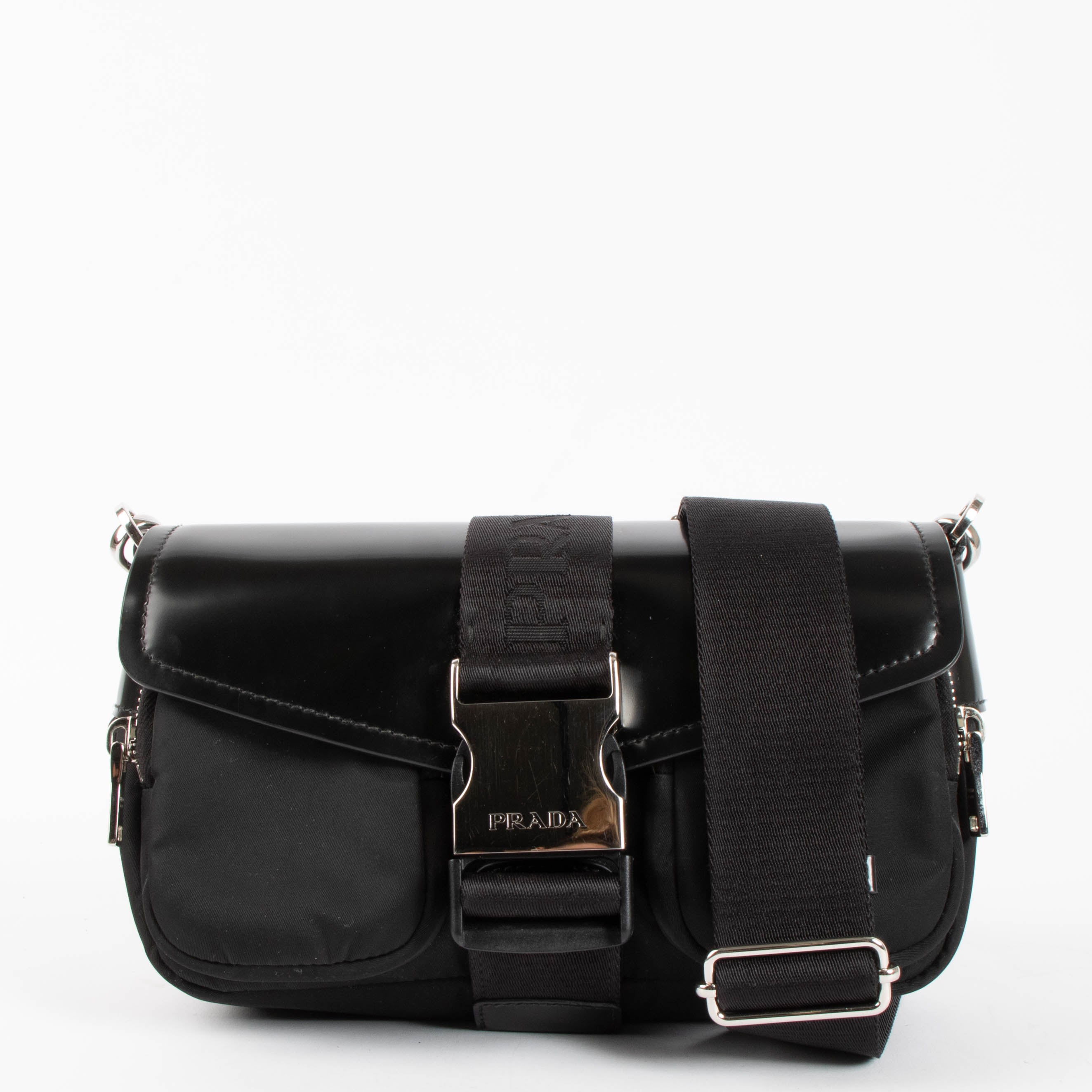 Prada Black Pocket Crossbody bag – Labellov