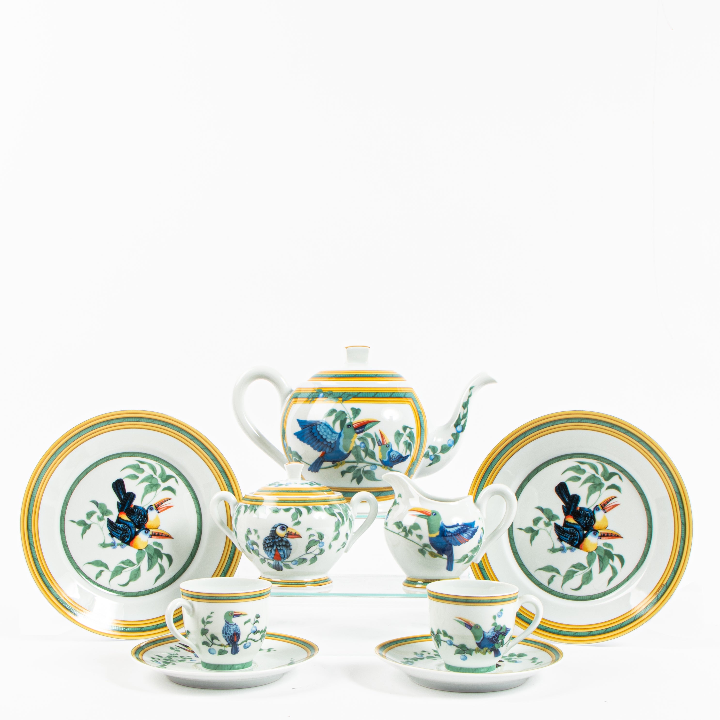 Hermes Les Toucans Porcelain Tea Set – Labellov