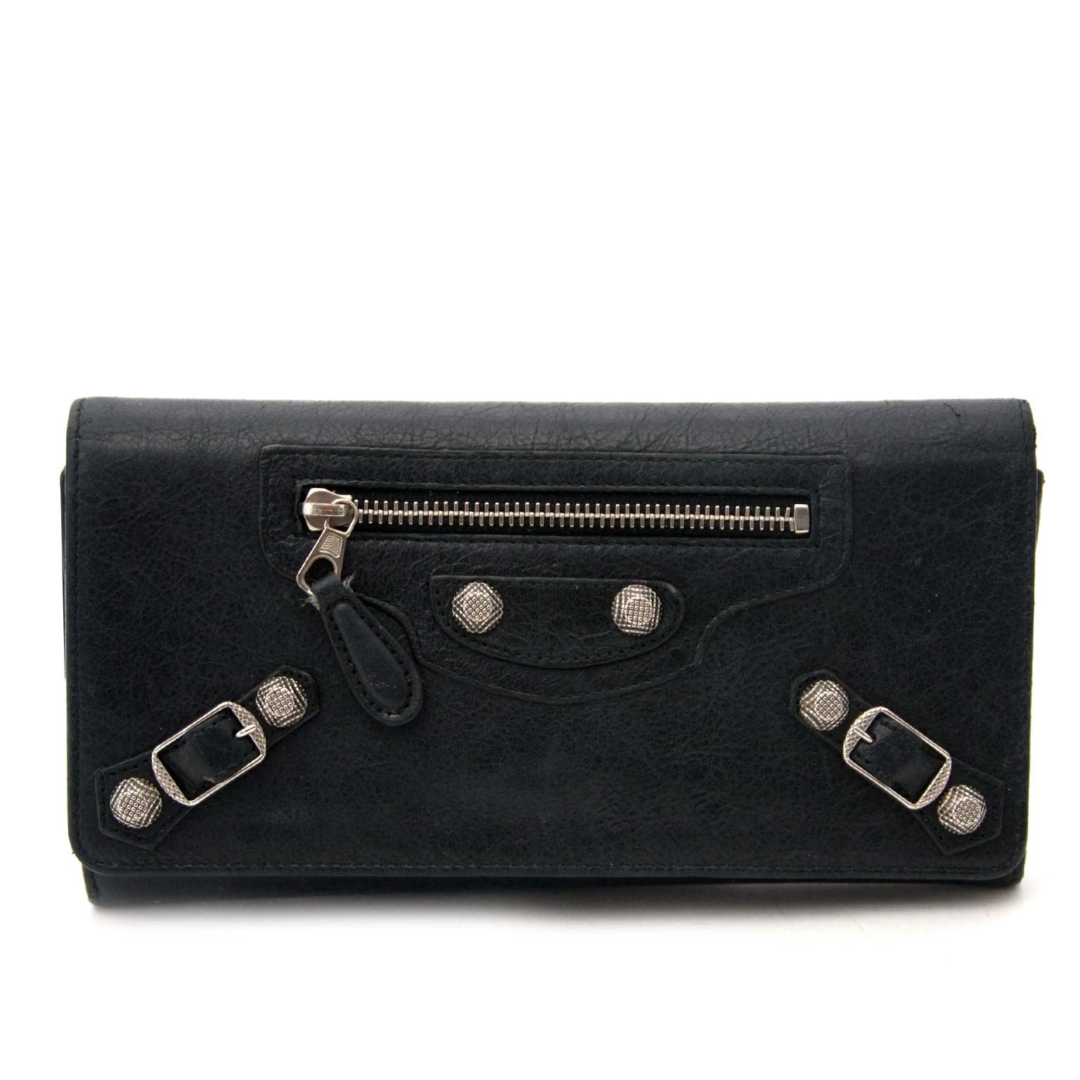 Balenciaga Black Giant City Money Wallet – Labellov