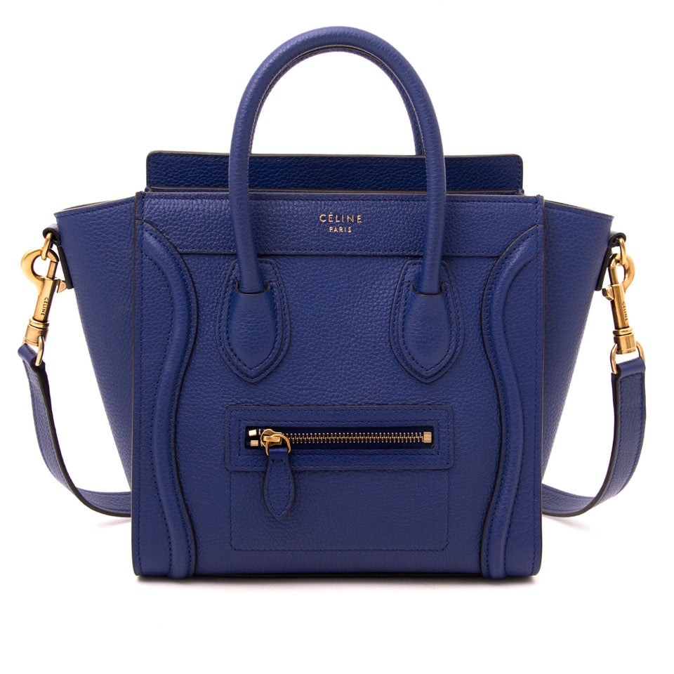 Céline Nano Cobalt Blue Luggage Bag – Labellov