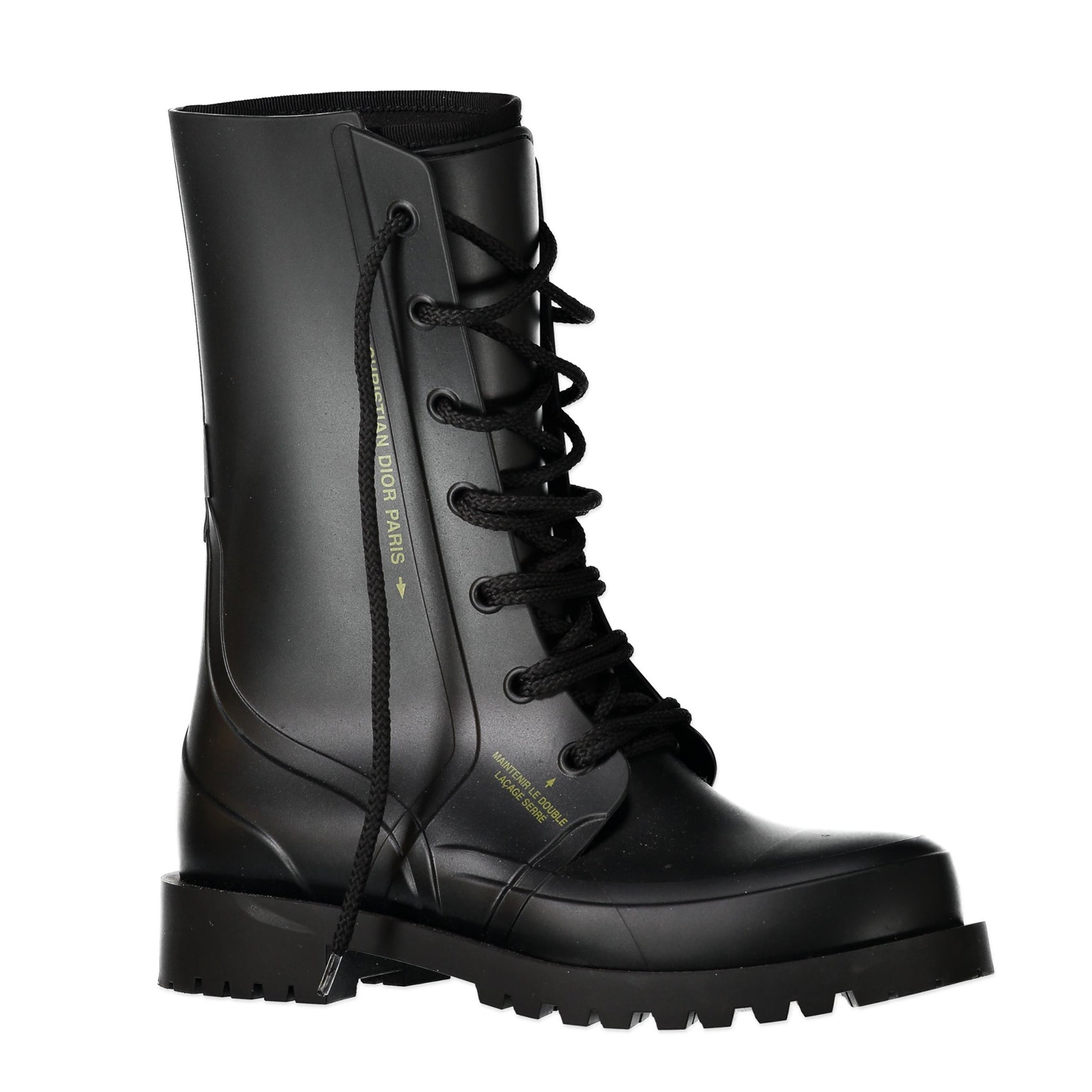 Dior Camp Black Rubber Ankle Boots - Size 39 – Labellov