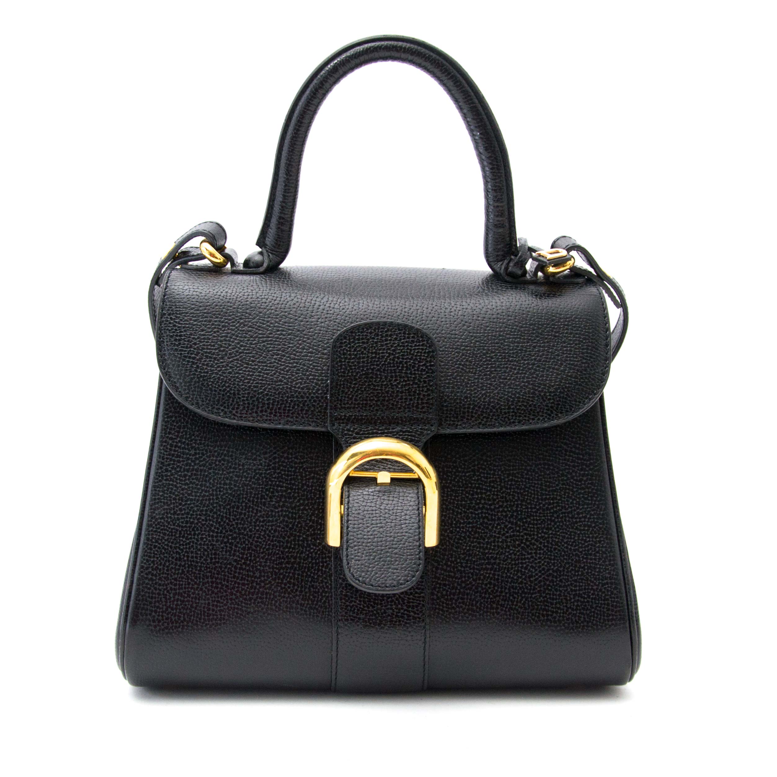 Delvaux Black Leather Brillant PM – Labellov