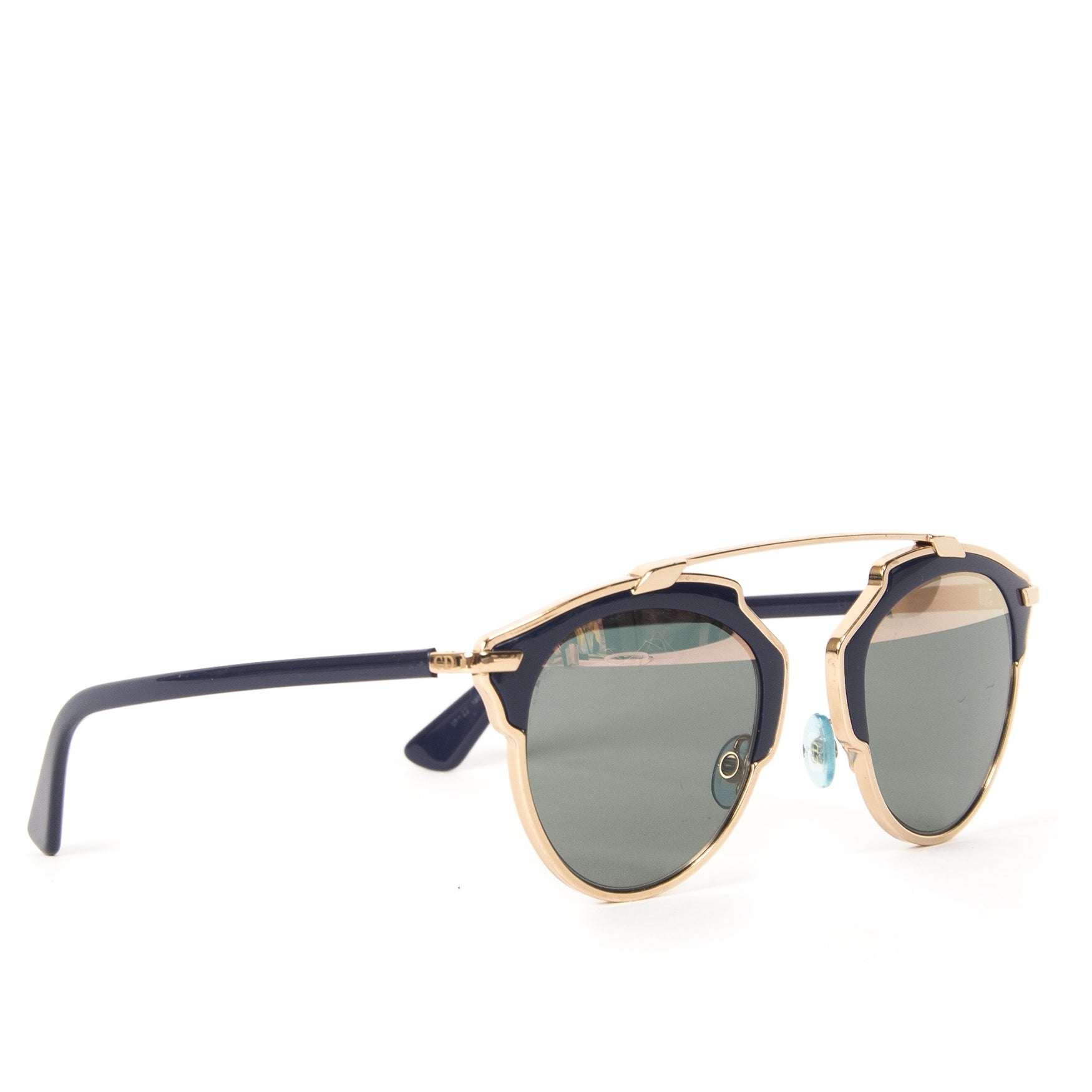 Christian Dior So Real Gold Copper & Blue/Rose Gold Sunglasses