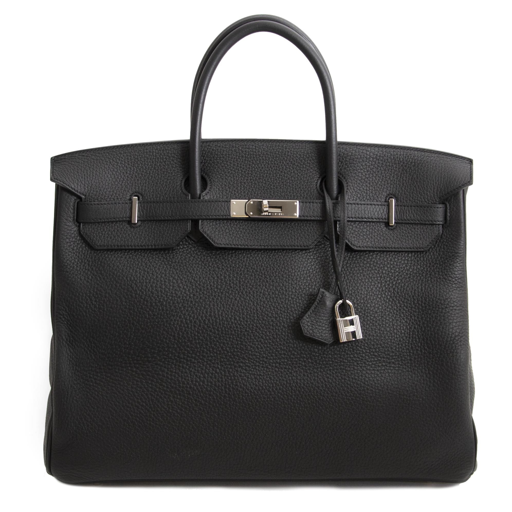 shop authentic Hermes Birkin 40 black silver hardware – Labellov