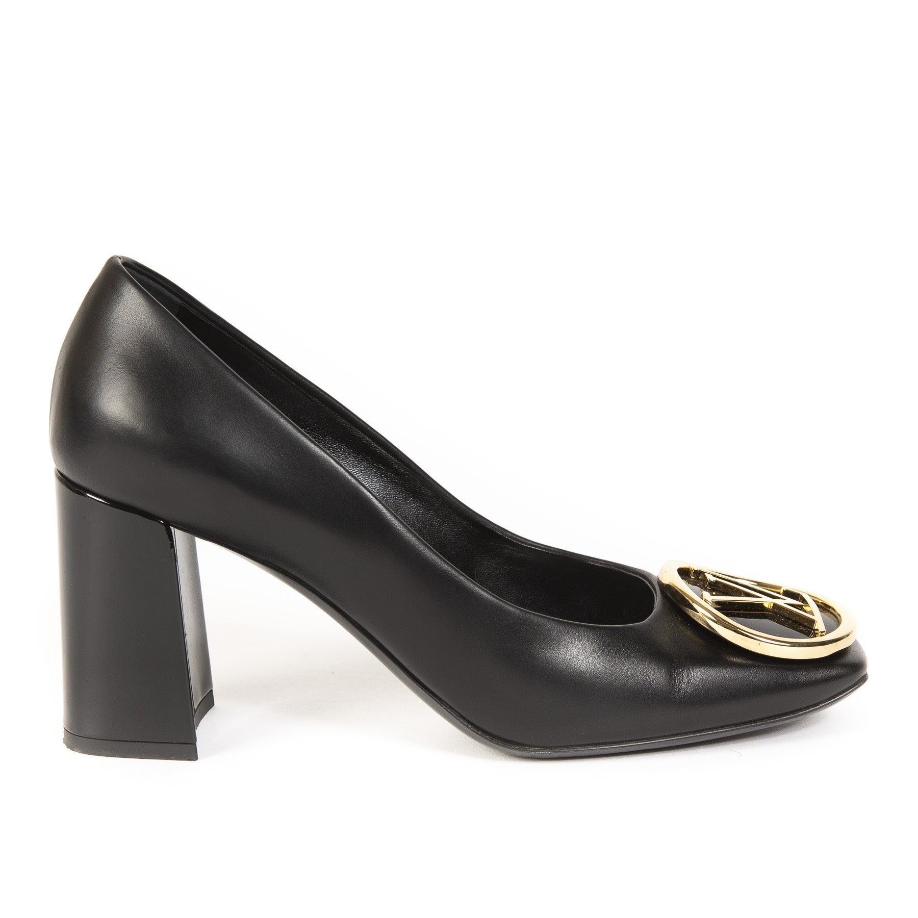 Louis Vuitton ブラック ハイヒール Louis Vuitton Black Madeleine Pump - Size 37 – Labellov