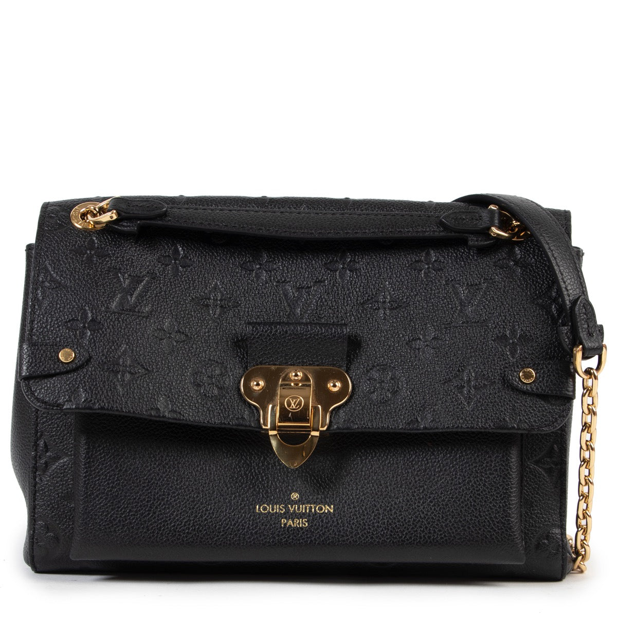 Louis Vuitton Black Monogram Empreinte Leather Vavin PM Crossbody