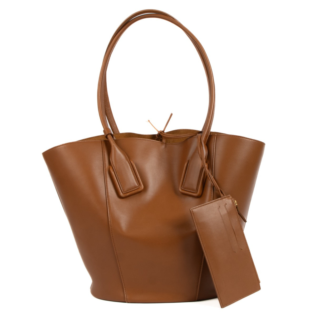 Bottega Veneta Wood Calfskin Basket Tote Bag – Labellov