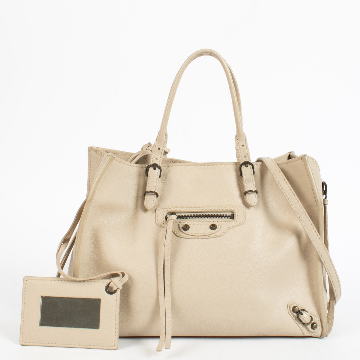 杏ページHERMES、BALENCIAGA 　シューズ　38.5サイズ Balenciaga Beige Mini Papier A6 Bag – Labellov