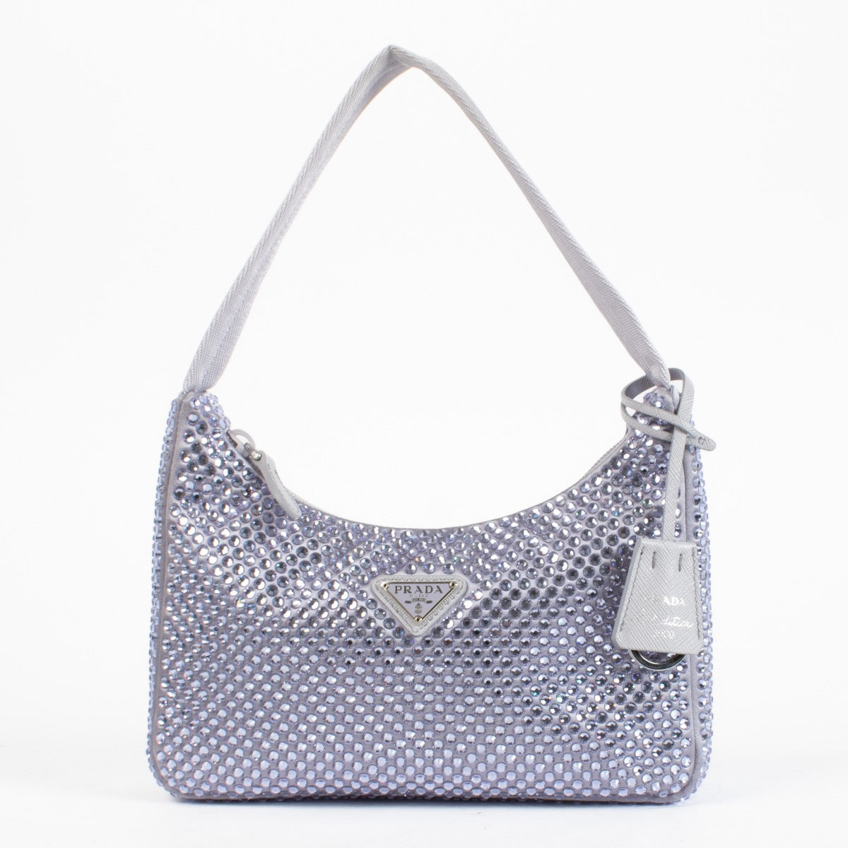 PRADA Re-Edition 2000 クリスタルバッグ Prada Crystal Glycine Re-Edition 2000 Mini Satin Bag – Labellov