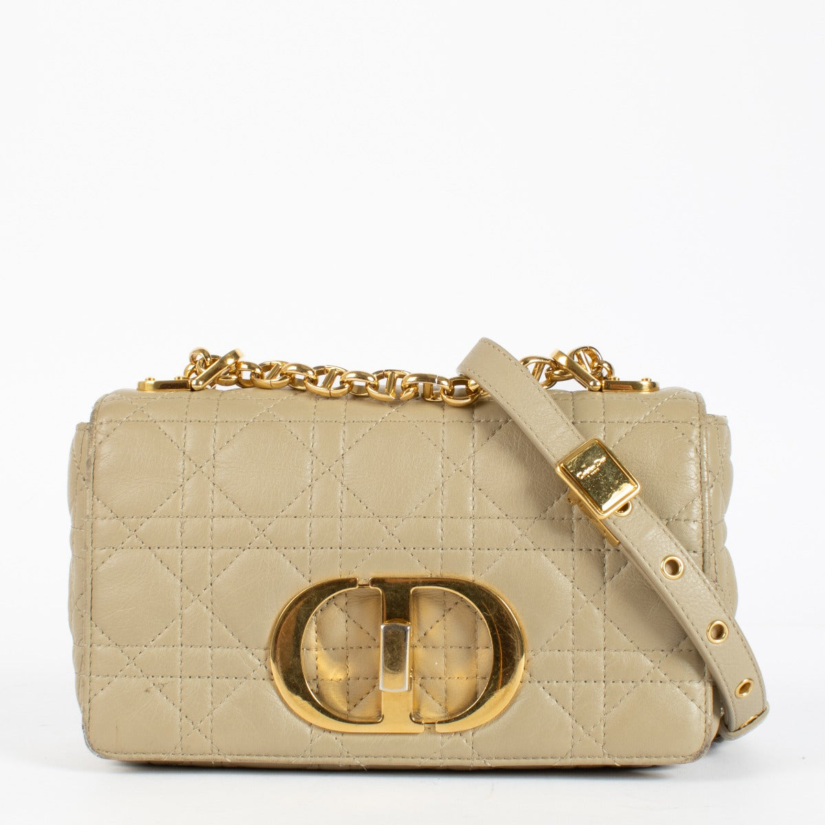 Christian Dior ショルダーバッグ ベージュ Christian Dior Beige Small Caro Bag – Labellov