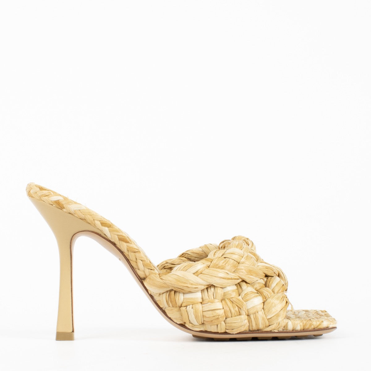 Bottega Veneta Beige Raffia Lido Sandals – Labellov