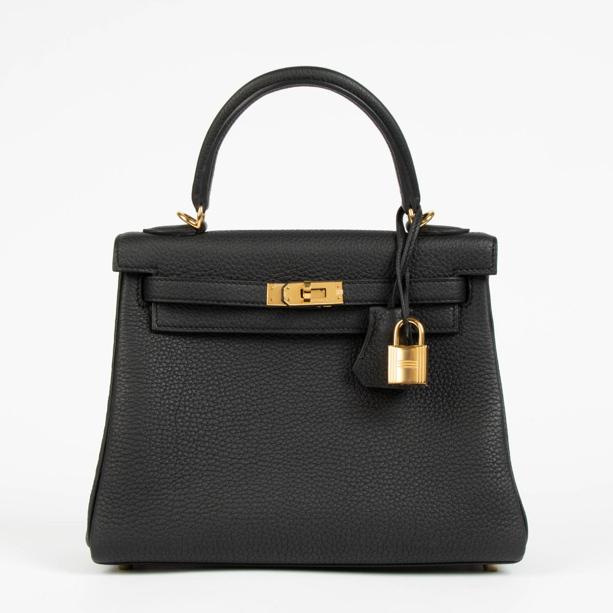 Hermès Kelly 25 Black Togo GHW – Labellov