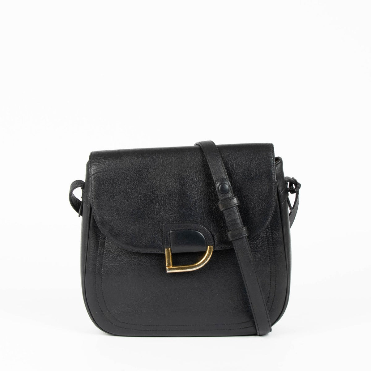 Delvaux Black Diligent Crossbody Bag – Labellov