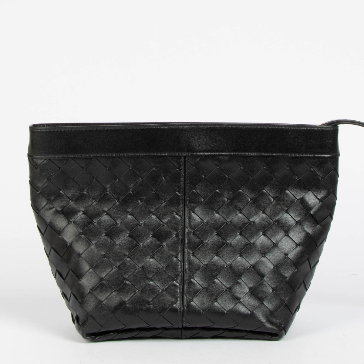 Bottega Veneta Black Medium Flip Flap Prism Clutch – Labellov