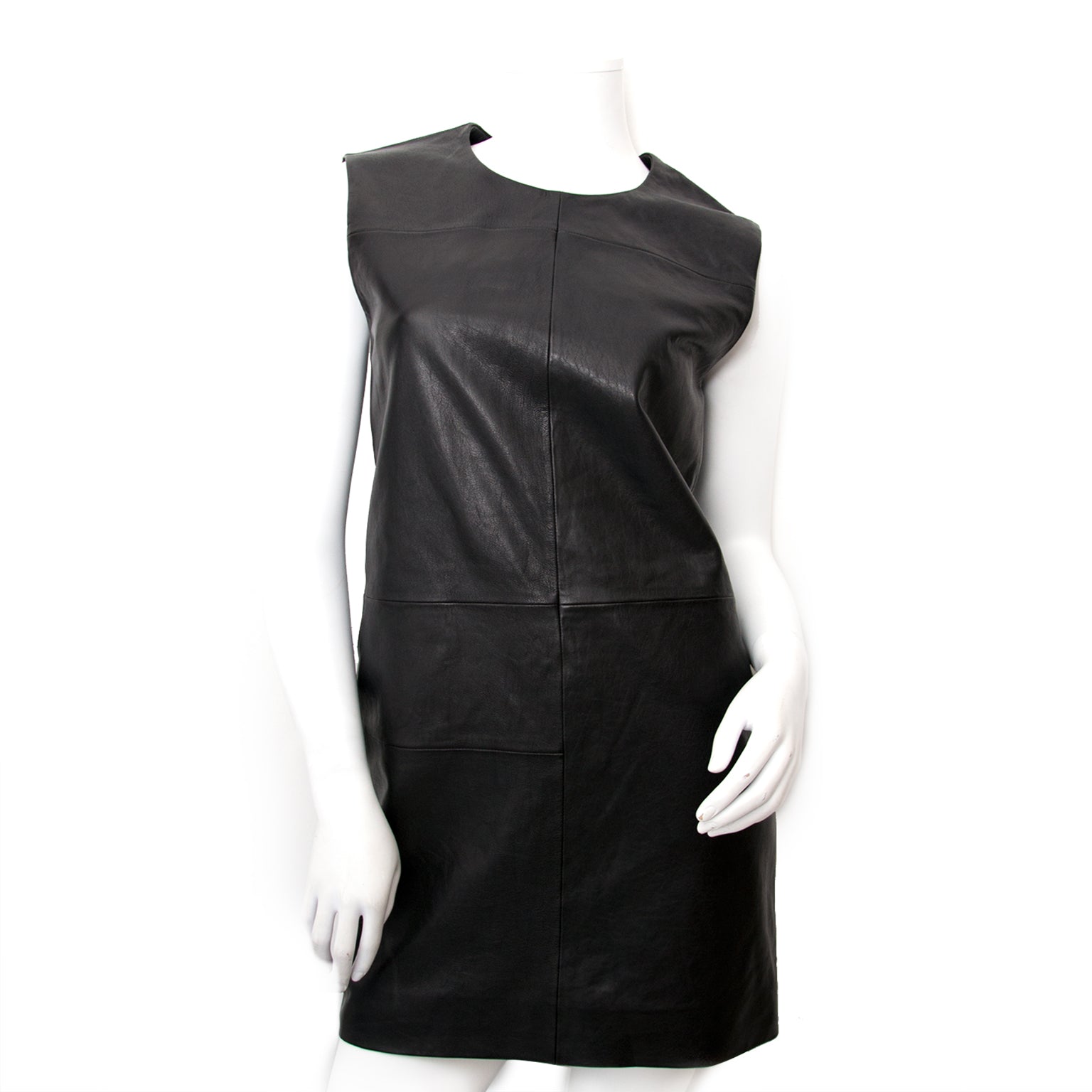 saint laurent leather dress Mondrian Shift – Labellov Style:03374 16.5 36/37 Back zip closure V Aqua Dresses Bloomingdales Ladies