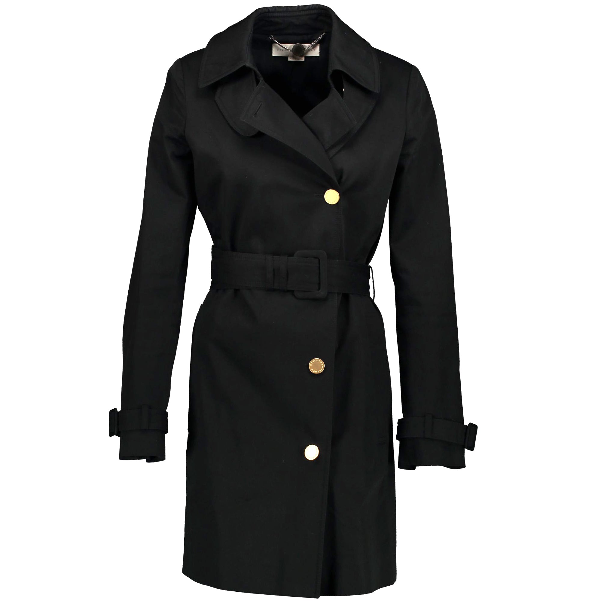 Stella McCartney Black Trench Coat - SIZE EU38 – Labellov