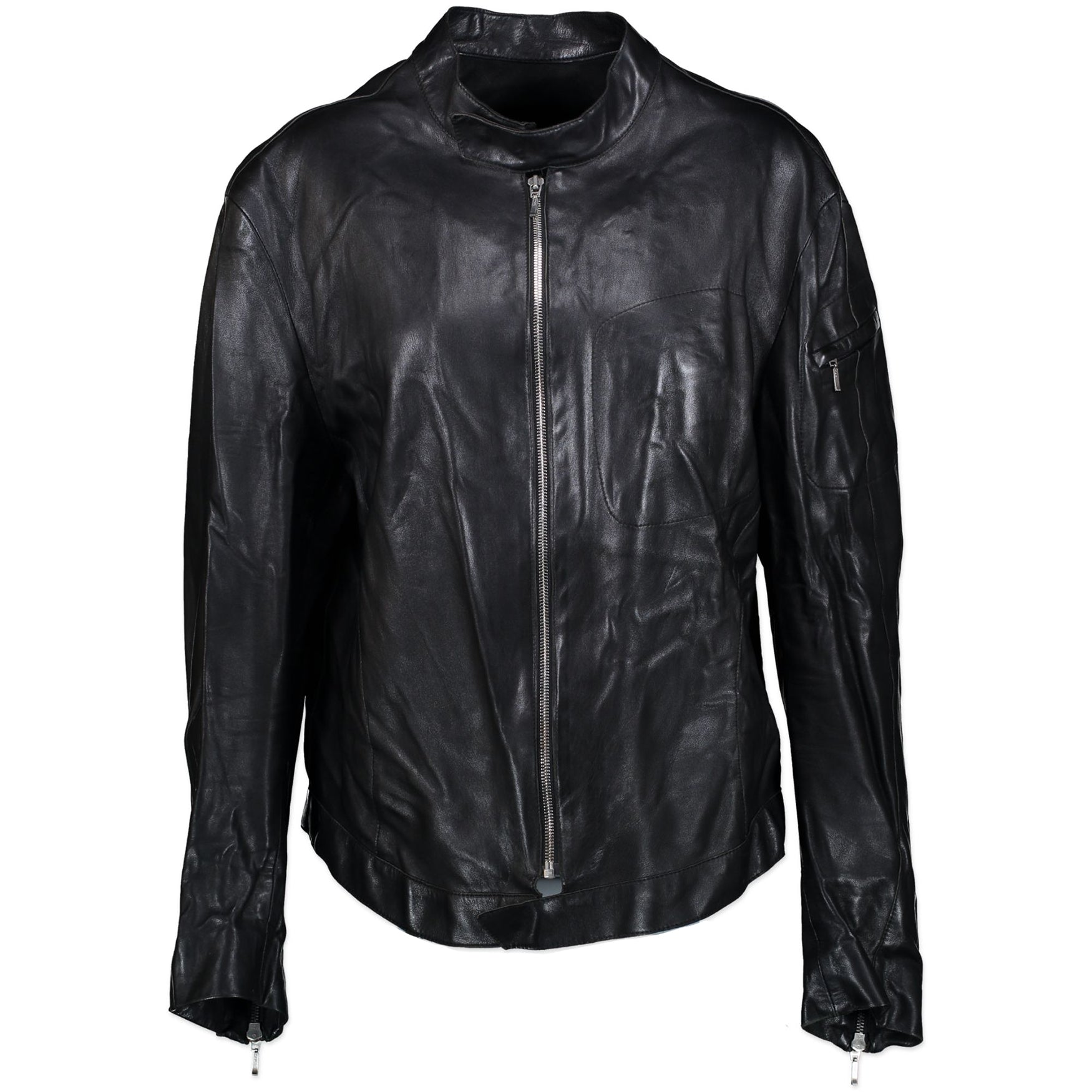 Thierry Mugler Black Leather Jacket - SIZE TU – Labellov