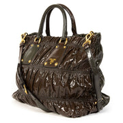 Buy this authentic second-hand vintage Prada Duotone Patent Leather Tote Bag at online webshop LabelLOV.