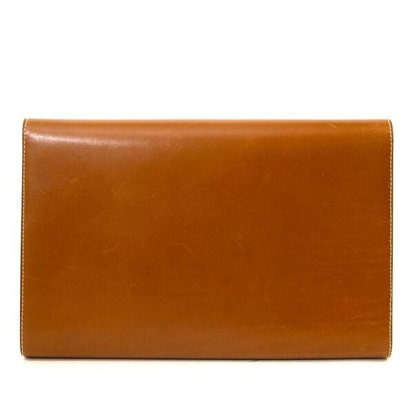 Delvaux Leather Camel Vintage Clutch