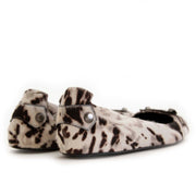 Balenciaga White Arena Studdes Leopard Print Ballerinas - Size 38