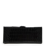Balenciaga Black Croco Hourglass Small Top Handle Bag