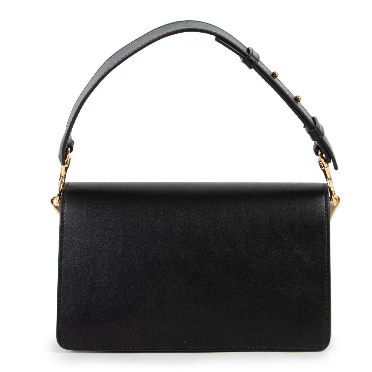 Shop safe online 100% authentic second hand JW Anderson Black Leather Logo Shoulder Bag in very good condition at Labellov in Antwerp.