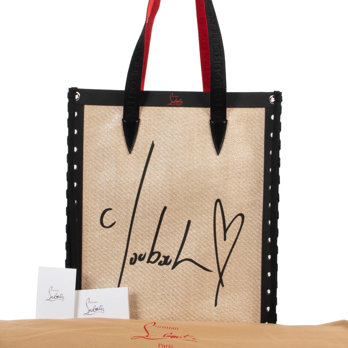 Shop safe online at Labellov in Antwerp this 100% authentic second hand Christian Louboutin Beige Cabalance Shoulder bag