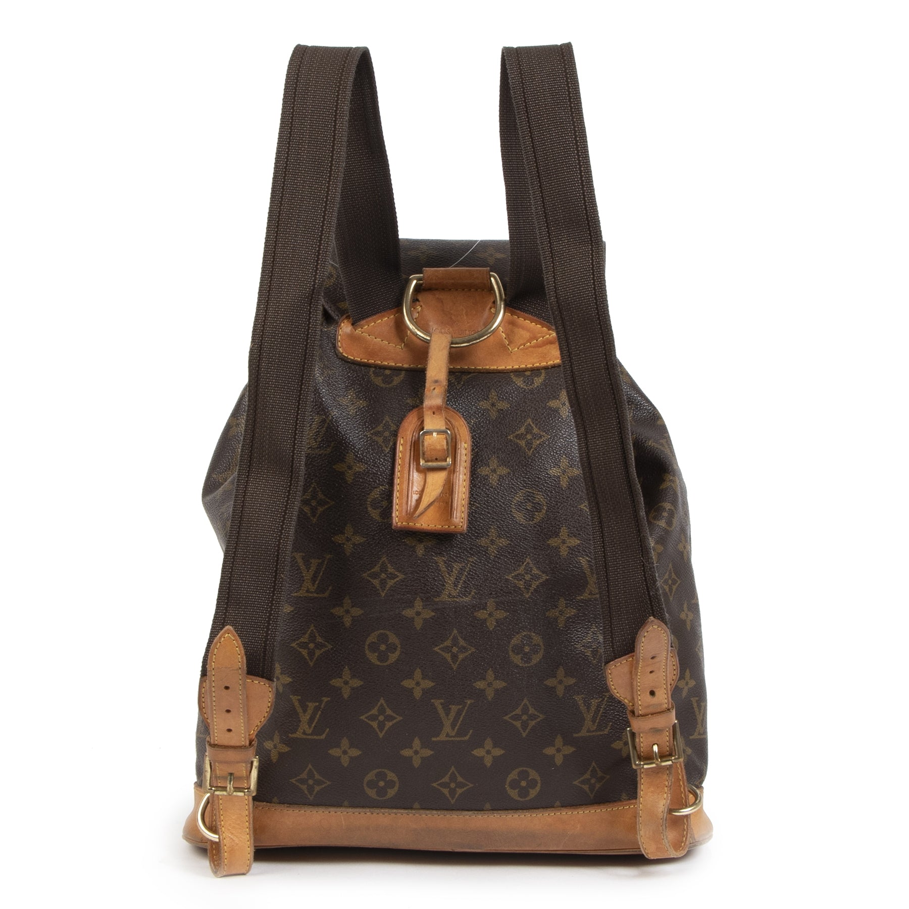 Authentieke Tweedehands Louis Vuitton Monogram Montsouris GM Backpack juiste prijs veilig online shoppen luxe merken webshop winkelen Antwerpen België mode fashion