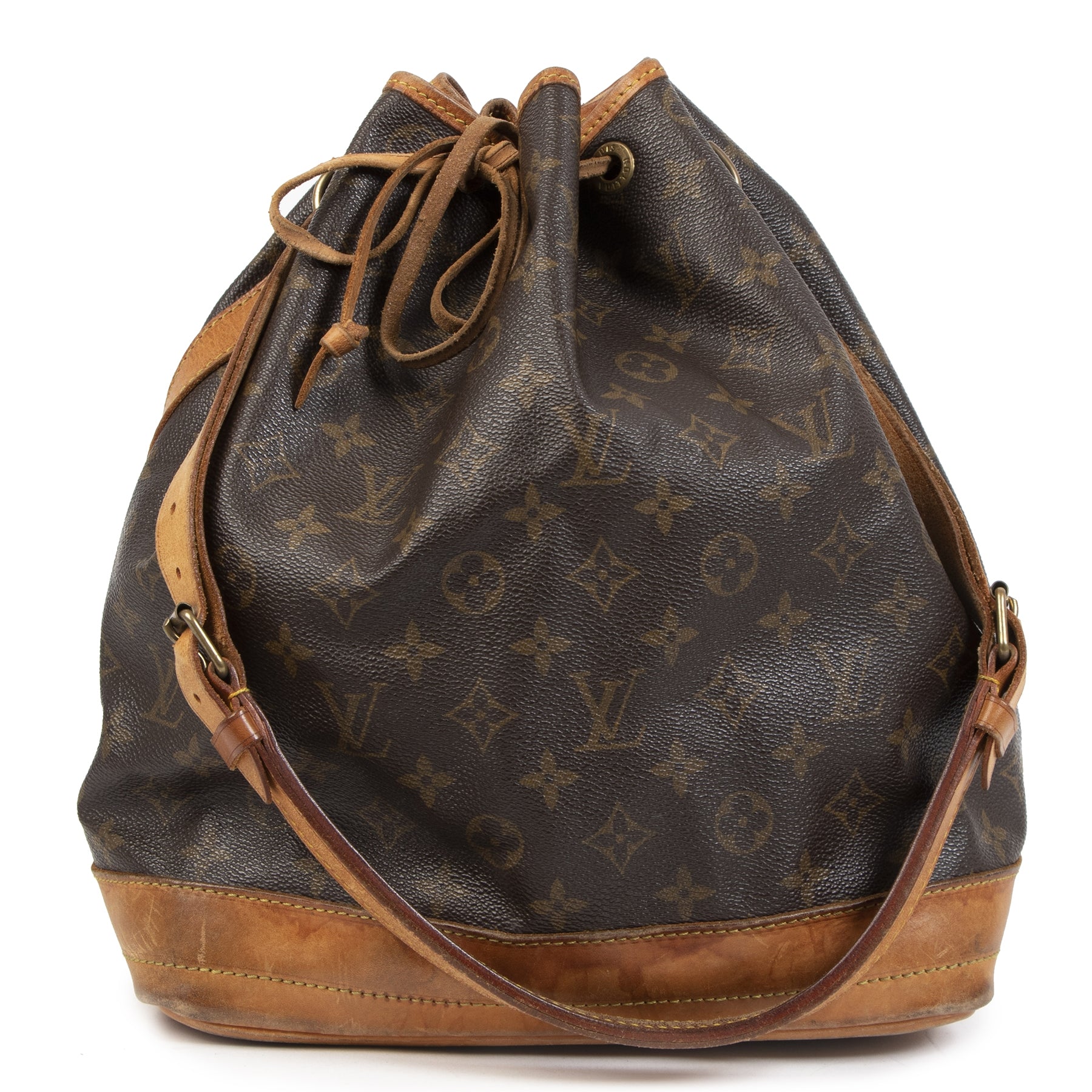 Authentieke Tweedehands Louis Vuitton Monogram Noé Bucket Bag juiste prijs veilig online shoppen luxe merken webshop winkelen Antwerpen België mode fashion
