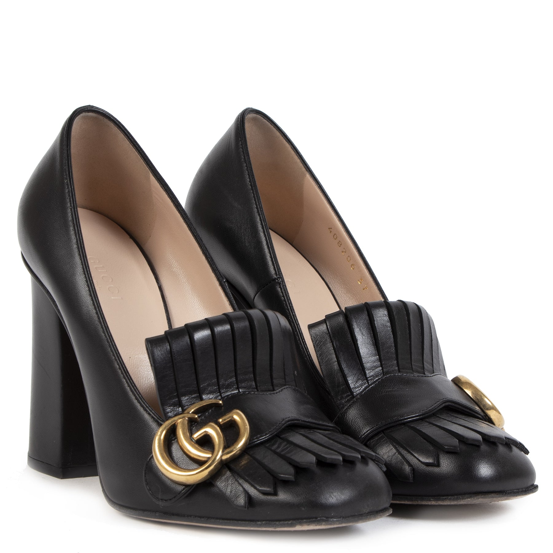 Gucci Marmont Black Pumps - Size 37 – Labellov